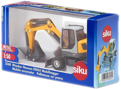 Металева модель екскаватора Siku Wacker Neuson Ew65 1:50 (4006874035601)