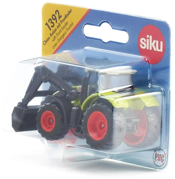 Металева модель трактора Siku Claas Axion з фронтальним навантажувачем (4006874013920)