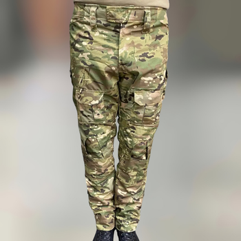 Штани тактичні Yakeda Combat, Мультикам, розмір XL, з пазами під наколінники, штани
