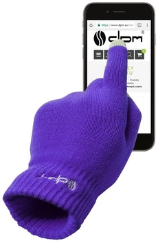 Rękawiczki DPM do ekranów dotykowych uniwersalne fioletowe (TSG001P) (5906881201053)