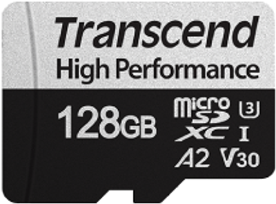 Карта пам'яті Transcend miсroSDXC 128GB UHS-I U3 (TS128GUSD330S)