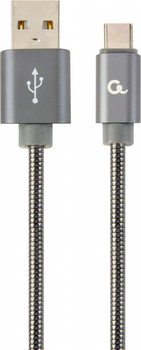 Kabel Cablexpert USB do USB Type-C 1 m metaliczno-szary (CC-USB2S-AMCM-1M-BG)