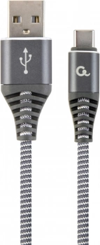 Кабель Cablexpert USB - USB Type-C 2 м Space Grey/White (CC-USB2B-AMCM-2M-WB2)