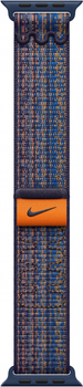 Pasek sportowy Apple Nike do Apple Watch 45 mm Game Royal/Orange (MTL53ZM/A)
