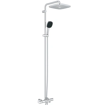 Душова система із термостатом GROHE Quickfix Vitalio Comfort із верхнім душем та виливом латунь хром 26984001