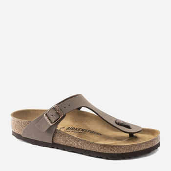 Klapki japonki dziecięce dla dziewczynki Birkenstock GIZEH Kids Birko-Flor Regular 30 Kawowe (4052605461317)