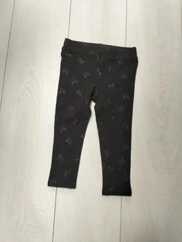 Легинсы черные в прит бантов H&M 92см (400094795)