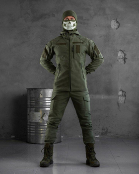 Тактичний костюм софтшель mystical oliva 2XL
