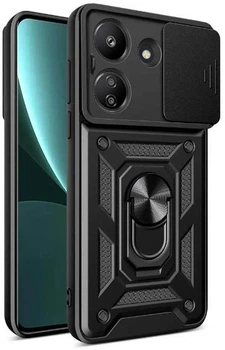 Чохол Camshield з кільцем-підставкою на Xiaomi Redmi 13C чорний