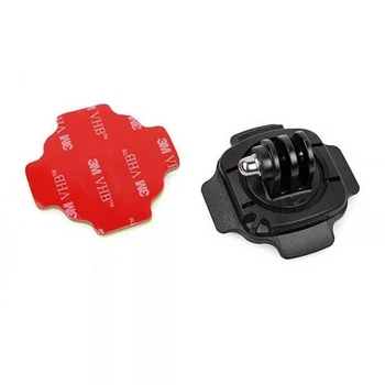 Платформа поворотная изогутая с липучкой на шлем для GoPro (60042)