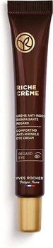 Yves Rocher Riche Creme Благотворний крем від зморщок для контуру очей Живить й інтенсивно відновлює шкіру 14 мл