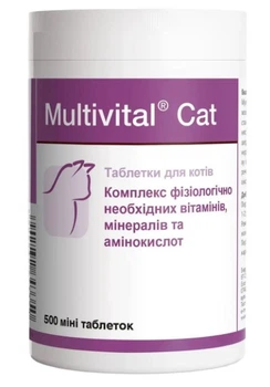 Dolfos MultiVital Cat вітамінно-мінеральна добавка для котів - 500 табл.