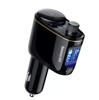 Автомобильный FM-трансмиттер модулятор Baseus FM Launcher Locomotive 3.4A 2USB black