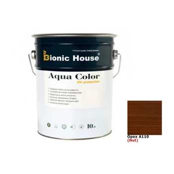 Акриловая лазурь Aqua color – UV protect Bionic House (орех)