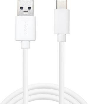 Kabel Sandberg USB Type-C - USB Type-A 1 m White (5705730136153)