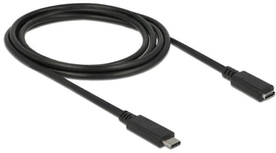 Adapter Delock USB Type-C 2 m Black (4043619855421)