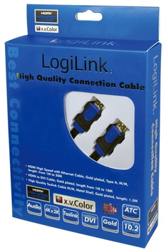 Кабель LogiLink HDMI 1 м Black (CHB1101)
