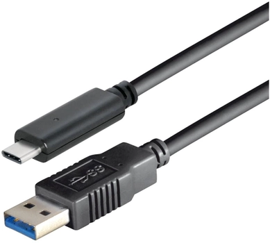 Kabel ShiverPeaks USB Type-C - USB Type-A 1.8 m Black (77141-1.8)