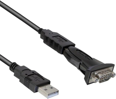 Adapter Delock USB Type-A - Seriell Black (4043619614608)
