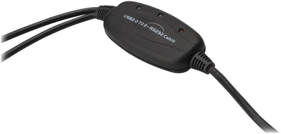 Adapter Digitus USB Type-A – 2 x RS232 1.5 m Black (DA-70158)