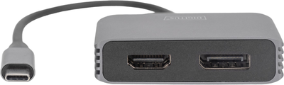 Adapter Digitus USB Type-C - mini-DisplayPort + HDMI 0.2 m Gray (DA-70826)