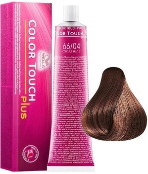 Фарба для волосся Wella Professionals Color Touch Plus 66/04 Natural Intense Dark Copper Blond 60 мл (8005610528526)