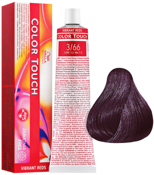 Farba do włosów Wella Professionals Color Touch Vibrant Reds 3/66 Dark Beaujolais 60 ml (8005610529585)