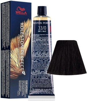 Фарба для волосся Wella Professionals Koleston Perfect Me+ Pure Naturals 33/0 Intense Dark Brown 60 мл (8005610655024)