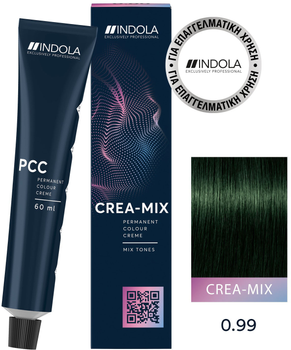 Фарба для волосся Indola Crea Mix Permanent Colour Creme 0.99 60 мл (4045787935226)
