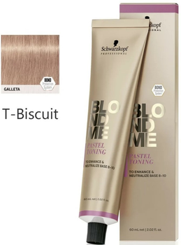Krem tonizujący do włosów Schwarzkopf Professional BlondMe Pastel Ton Biscuit 60 ml (4045787926842)