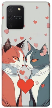 TPU чохол Demsky Коти та серце для Samsung Galaxy S10 Lite