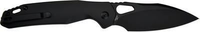 Нож CJRB Knives Frack Black Blade AR-RPM9 Steel handle Черный