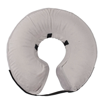 Защитный надувной ошейник для собак Derby Protective Inflatable Dog Cone Collar Grey, L 36-44 см