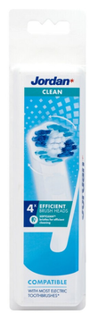 Насадки для електричної зубної щітки Jordan Clean Brush Heads 4 шт (4210201301677)