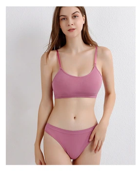 Комплект нижнего белья топ бюстгальтер трусики Honey Fashion Accessories One Size S/М фиолетовый (2-184)