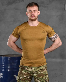 Тактическая мужская футболка ЗСУ потоотводящая 2XL койот (85518)