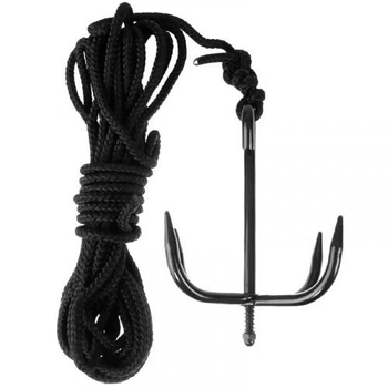 Крюк-Кішка З Мотузкою, Black, 10 M