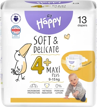 Подгузники Bella Baby Happy Soft & Delicate Maxi plus 9-15 кг 13 шт (5900516605452)