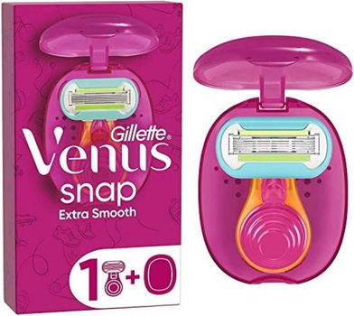 Жіноча компактна портативна бритва Venus extra smooth Snap з футляром для подорожей