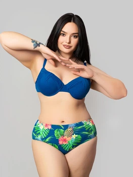 Женский купальник Sisianna 98249-1 синий 2XL