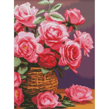 Алмазная мозаика "Красочные розы" AMO8174, 30x40 см