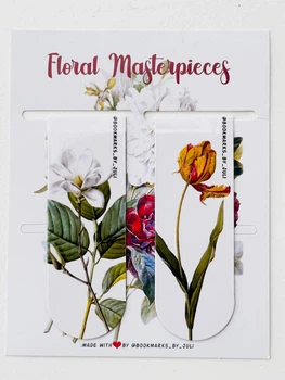 Закладки для книг магнітні Floral Tulipa 2 шт