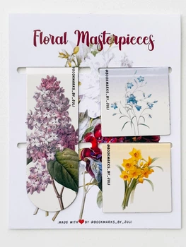 Закладки для книг магнітні Floral #4 3 шт