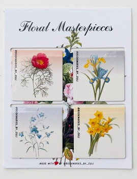 Закладки для книг магнітні Floral #5 4 шт