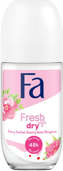 Antyperspirant w rolce Fa Fresh&Dry Sorbet i piwonia 50 ml (9000101251227)