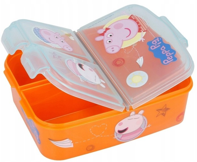 Ланч-бокс Euromic Multi Compartment Sandwich Box Peppa Pig 1 л (8412497139200)