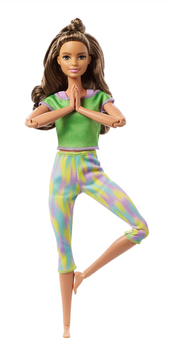 Lalka Mattel Barbie Made to Move Brown hair 30 cm (0887961954968)