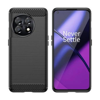 Чохол Lenuo Carbon Fiber для OnePlus 11 Black