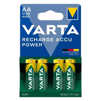 Перезаряджувані батареї АА VARTA ACCU AA 2100mAh BLI 4 шт (READY 2 USE)