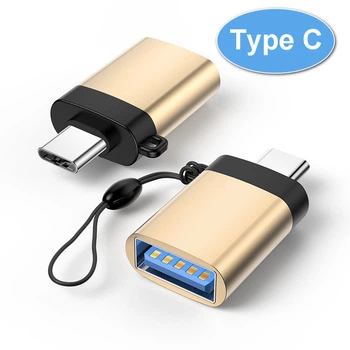 Адаптер перехідник OTG USB 3.0 Type-C Gold